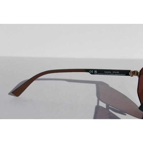 MAUI JIM Keawawa POLARIZED Sunglasses DGS620-16 Gold/Green Multicolor Mirror NEW - Picture 8 of 14